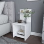 Hanah Home Mesilla de Noche Ullman - Blanco